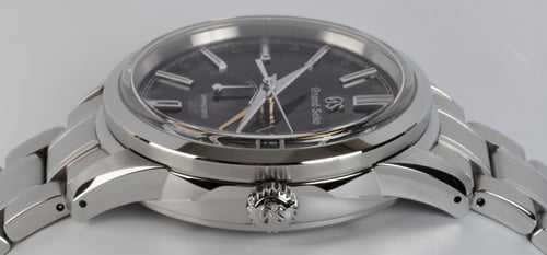 Crown Side Shot of Spring Drive GMT Elegance 'Autumn Kanro'