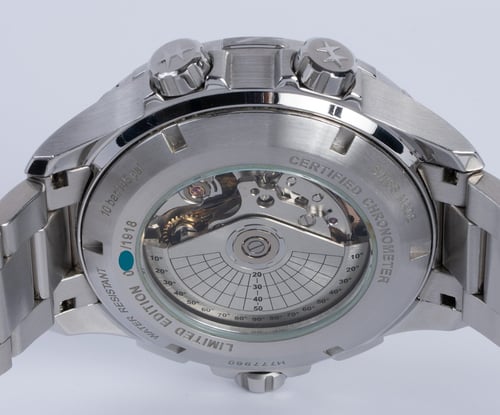 Caseback of X-Wind DayDate Chrono Limited Edition