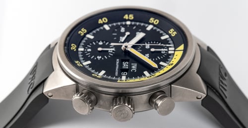 Crown Side Shot of Aquatimer Chrono-Automatic