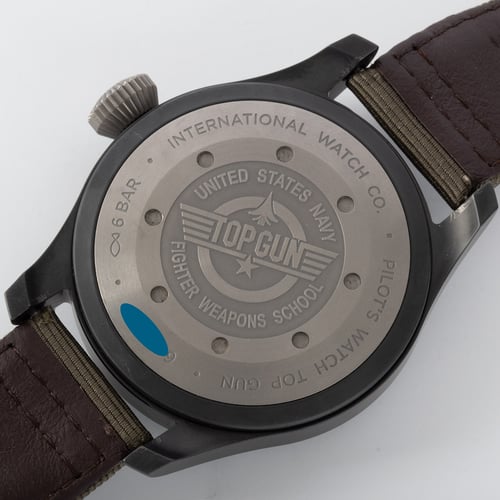 Caseback of Big Pilot Top Gun 46mm