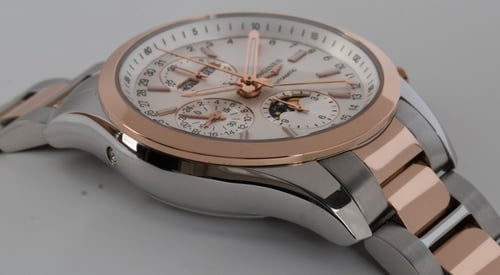 9' Side Shot of Conquest Classic Chronograph Moonphase 42mm