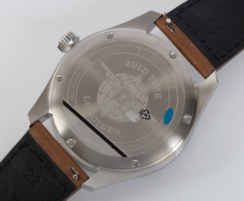 Caseback of Spirit Zulu Time GMT
