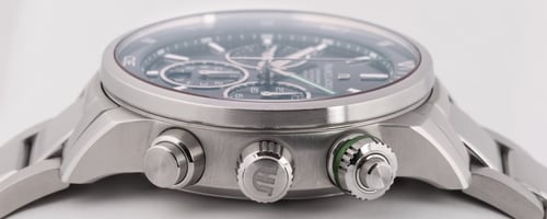 Crown Side Shot of Pontos S Chronograph