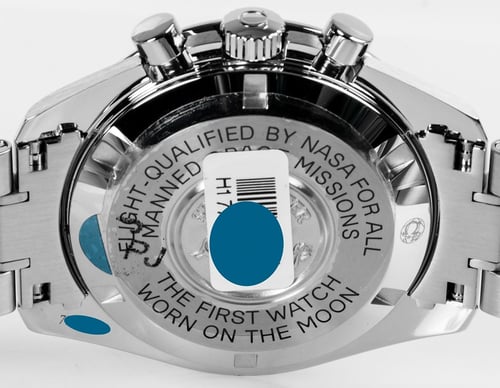 Caseback of Speedmaster Legendary Moonwatch
