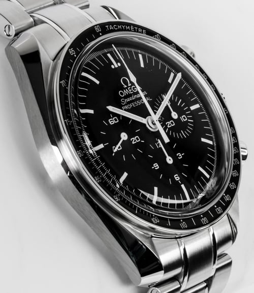 9' Side Shot of Speedmaster Legendary Moonwatch