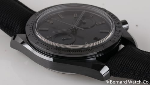 9' Side Shot of Speedmaster Dark Side of the Moon 'Black Black'