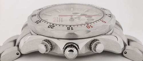 Crown Side Shot of Seamaster Chrono Apnea Jacques Mayol