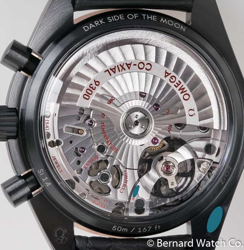 Caseback of Speedmaster Dark Side of the Moon 'Sedna Black'