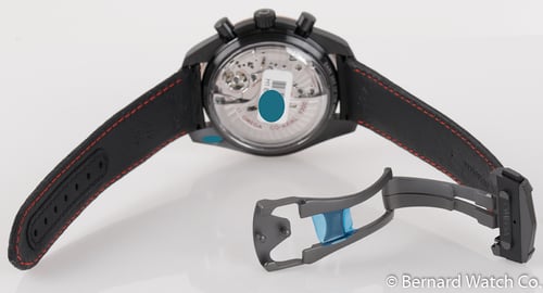 Rear / Band View of Speedmaster Dark Side of the Moon 'Sedna Black'