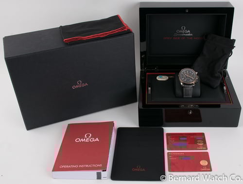 Box / Paper shot of Speedmaster Grey Side of the Moon Meteorite