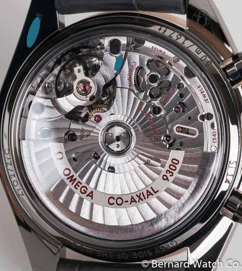 Caseback of Speedmaster Grey Side of the Moon Meteorite