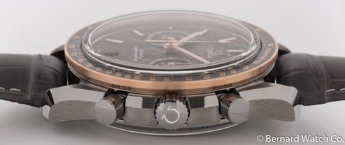 Crown Side Shot of Speedmaster Grey Side of the Moon Meteorite