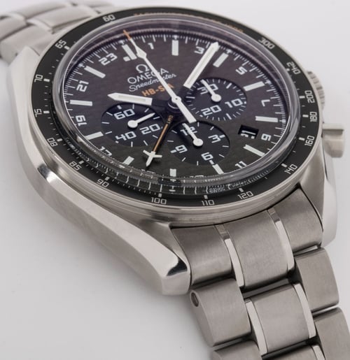 9' Side Shot of Speedmaster HB-SIA 'Solar Impulse' Co-Axial GMT Chronograph