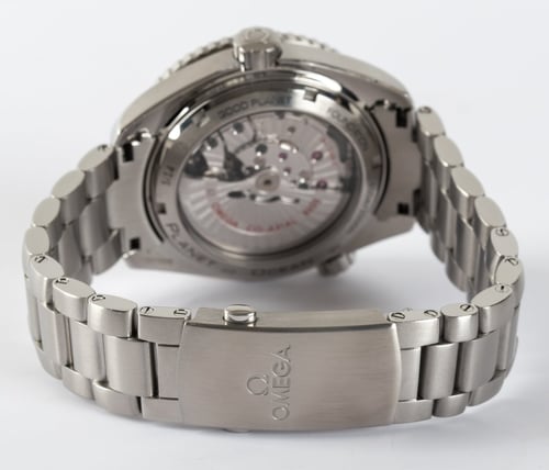 Rear / Band View of Seamaster Planet Ocean GMT 'Goodplanet'