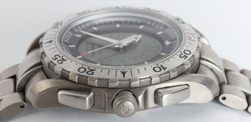 Crown Side Shot of Speedmaster X-33