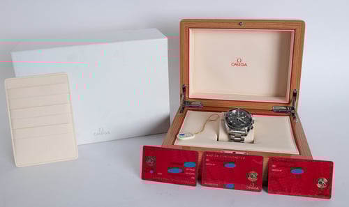 Box / Paper shot of Seamaster Planet Ocean Master Chronometer Chronograph