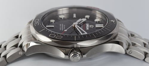 Crown Side Shot of Seamaster Professional James Bond 50th Anniversary Limited Edition