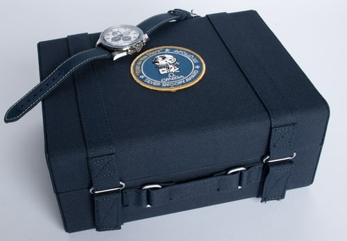 Paper shot of Speedmaster 'Silver Snoopy Award'