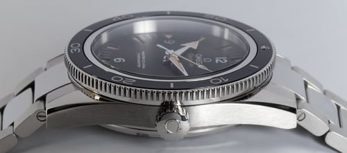 Crown Side Shot of Seamaster 300 Master Co-Axial