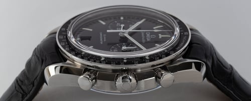Crown Side Shot of Speedmaster Moonwatch Co-Axial Chronograph