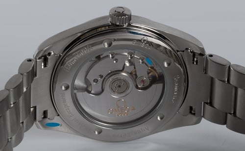 Caseback of Seamaster Aqua Terra Co-Axial