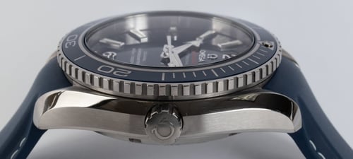 Crown Side Shot of Seamaster Planet Ocean 600M