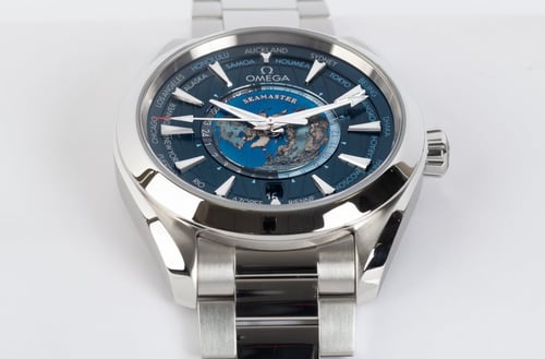 Front Shot  of Aqua Terra Worldtimer 43MM