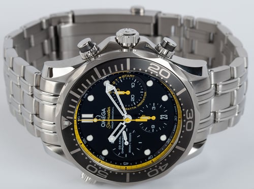 Front View of Seamaster Diver Regatta 300M Chronograph