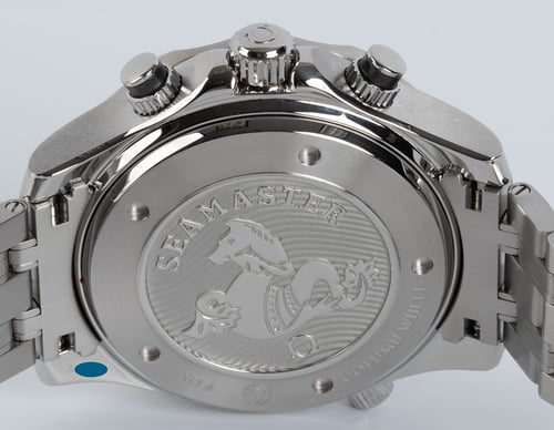 Caseback of Seamaster Diver Regatta 300M Chronograph