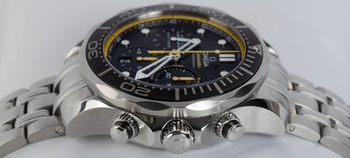 Crown Side Shot of Seamaster Diver Regatta 300M Chronograph