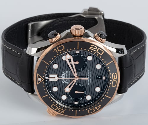 Front View of Seamaster Diver 300 Chronograph