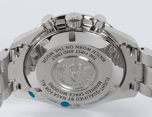 Caseback of Speedmaster '50th Anniversary' Limited Edition