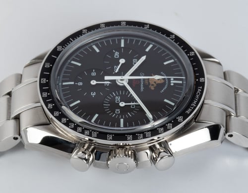 Crown Side Shot of Speedmaster '50th Anniversary' Limited Edition