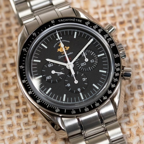 Stylied photo of  of Speedmaster '50th Anniversary' Limited Edition