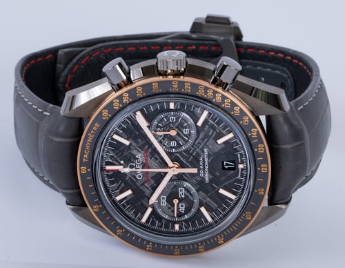 Front View of Speedmaster Grey Side of the Moon Meteorite