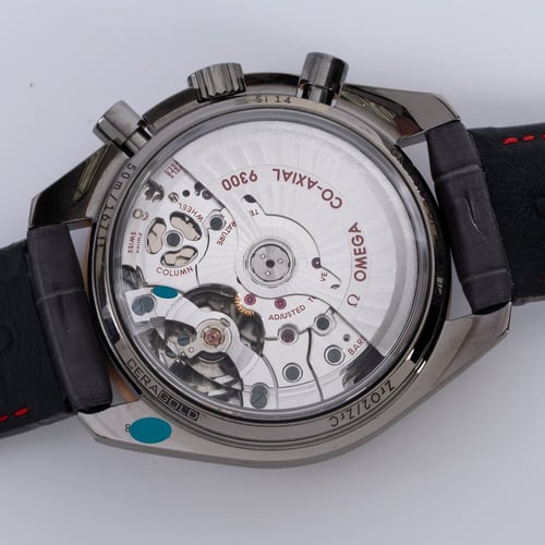 Caseback of Speedmaster Grey Side of the Moon Meteorite