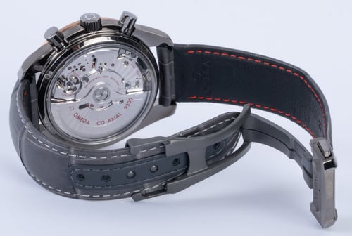 Open Clasp Shot of Speedmaster Grey Side of the Moon Meteorite