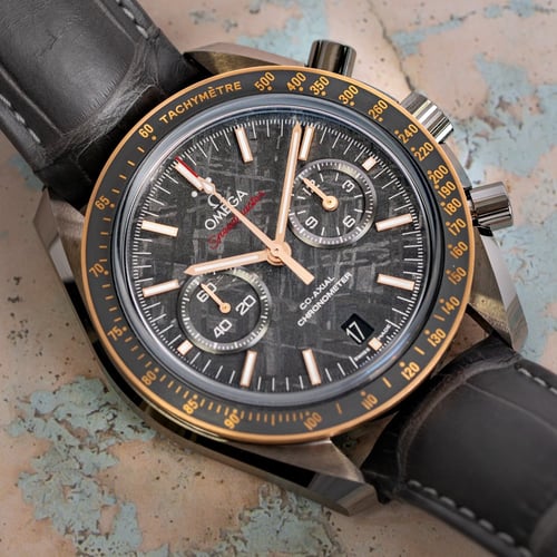 Stylied photo of  of Speedmaster Grey Side of the Moon Meteorite