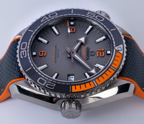 Crown Side Shot of Seamaster Planet Ocean Master 43.5MM