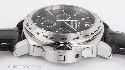 Crown Side Shot of Luminor Daylight Chronograph