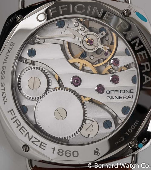 Caseback of Radiomir Black Seal