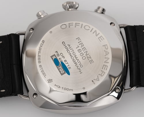 Caseback of Radiomir Chronograph