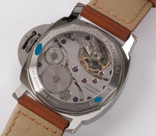 Caseback of Luminor Marina 'Sandwich Dial'