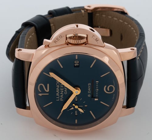 Front View of Luminor 1950 GMT 8 Days 'Pijnenburg' Limited Edition
