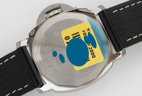 Caseback of Luminor Base Logo
