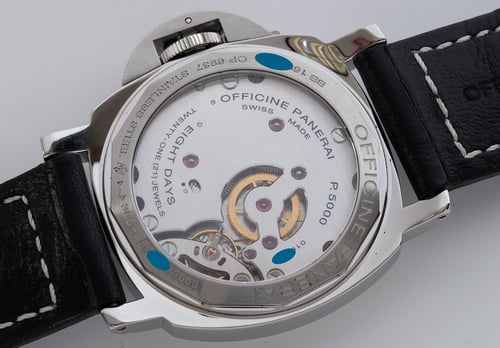 Caseback of Luminor Base 8 Days - Sandwich