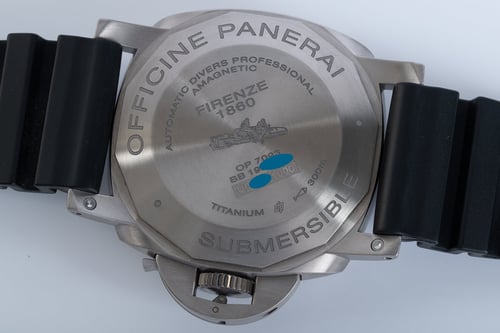 Caseback of Luminor Submersible 1950 Amagnetic
