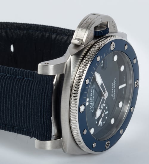 Dial Shot of Submersible Quarantaquattro Blu Profondo