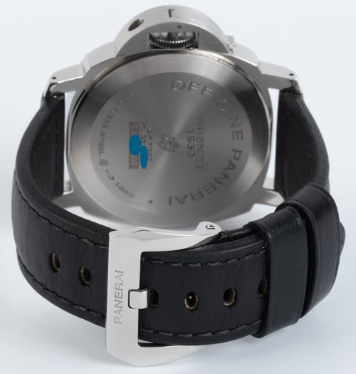 Rear / Band View of Luminor Marina Blue Logo