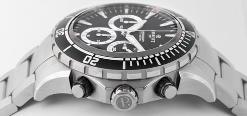 Crown Side Shot of Seacraft Chronograph